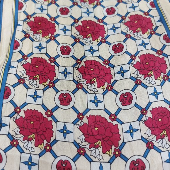 Vintage Demaro Suzani Multi Colour Floral Scarf - Picture 4 of 4